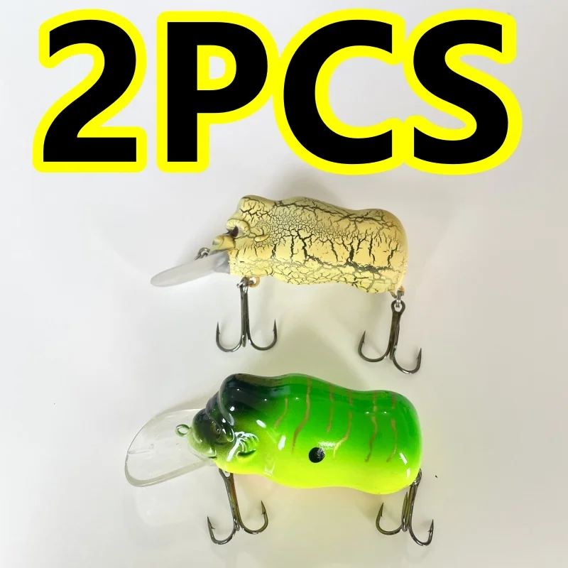 

8010 6,5 см, 16,7 г, 2 шт., приманка LURETV, импортированная из Японии, с оригинальной поверхностью воды, камнем, пухлым гориллом, приманкой для морского окуня GONG Jr.