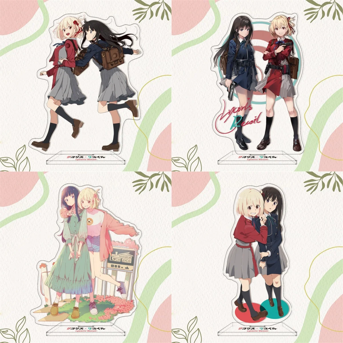15CM Charm Anime Lycoris Recoil Acrylic Stand Model Cosplay Characters Ornament Accessories Goods Collection Christmas Gifts