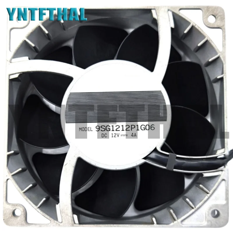 Ventilador de alto volume de ar trabalhando, quatro linhas, 12cm, DC 12V, 4A, 12038, 9SG1212P1G06, Novo