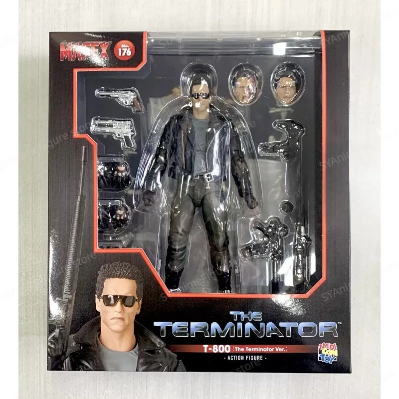 In Stock MEDICOM MAFEX 176 Terminator T1 T-800 T800 Arnold Action Figure Toy Collection Gift view 2
