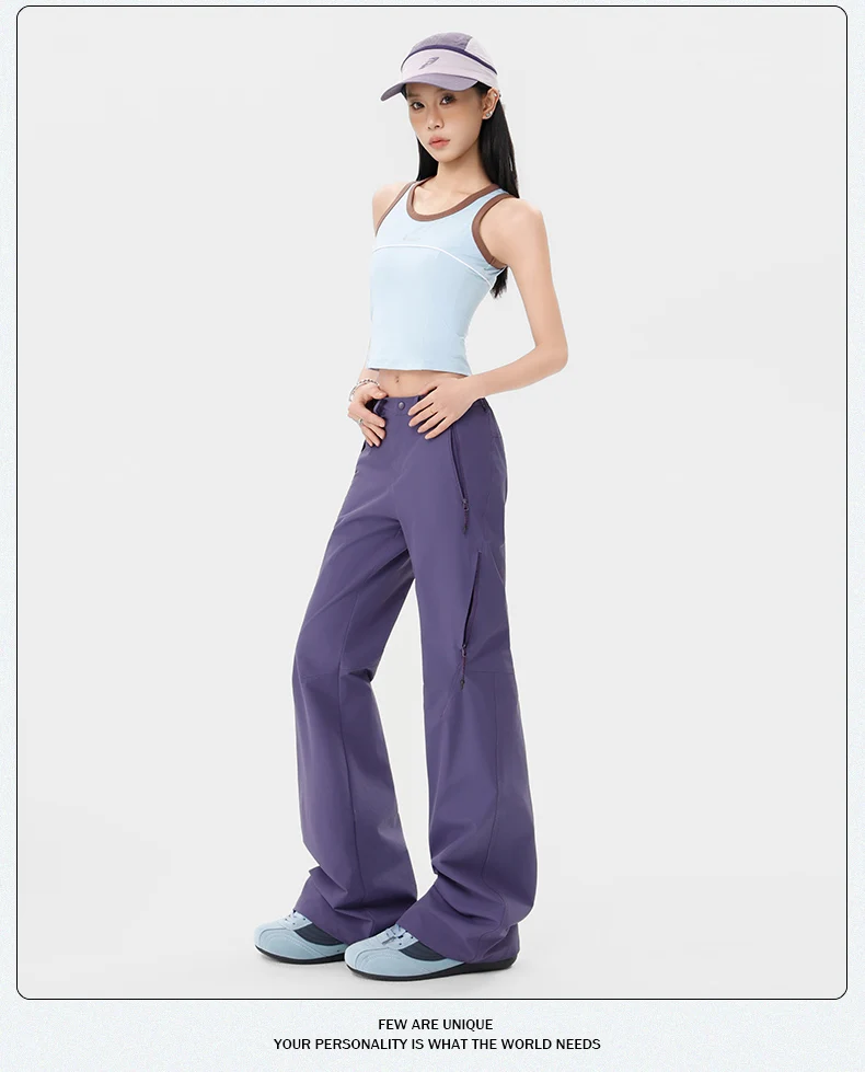 Damen-Freizeithose mit weitem Bein für Frühjahr/Sommer 2026 – Trendiges Slim-Fit Micro-Flare-Design für Jugendliche und Streetwear – Detail 14