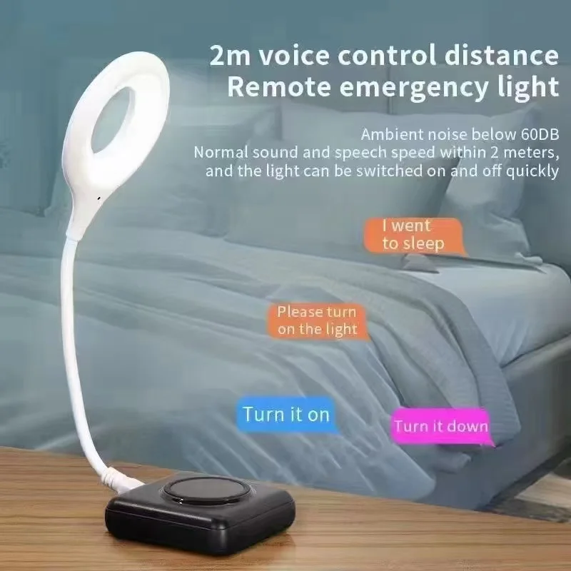 Intelligent Adjustable Portable Voice Light Multi-function Control USB Night Light