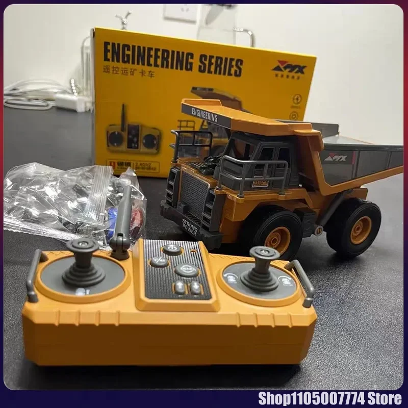 20CM RC ダンプトラック ライトサウンド付きリモコン鉱山トラック 子供用教育建設車両おもちゃギフト