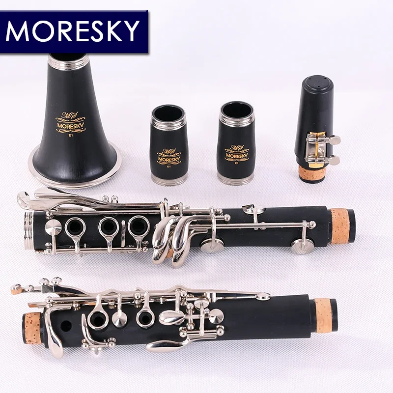 

MORESKY Clarinet 17 Key Bb ABS Body Sib Klarnet Clarinette E1