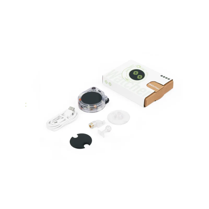 SenseCAP Watcher W1-A Clear Enclosure-AI Agent للمساحات الأكثر ذكاءً، مدمج على ESP32S3، مما يشمل Himax WiseEye2 HX6538