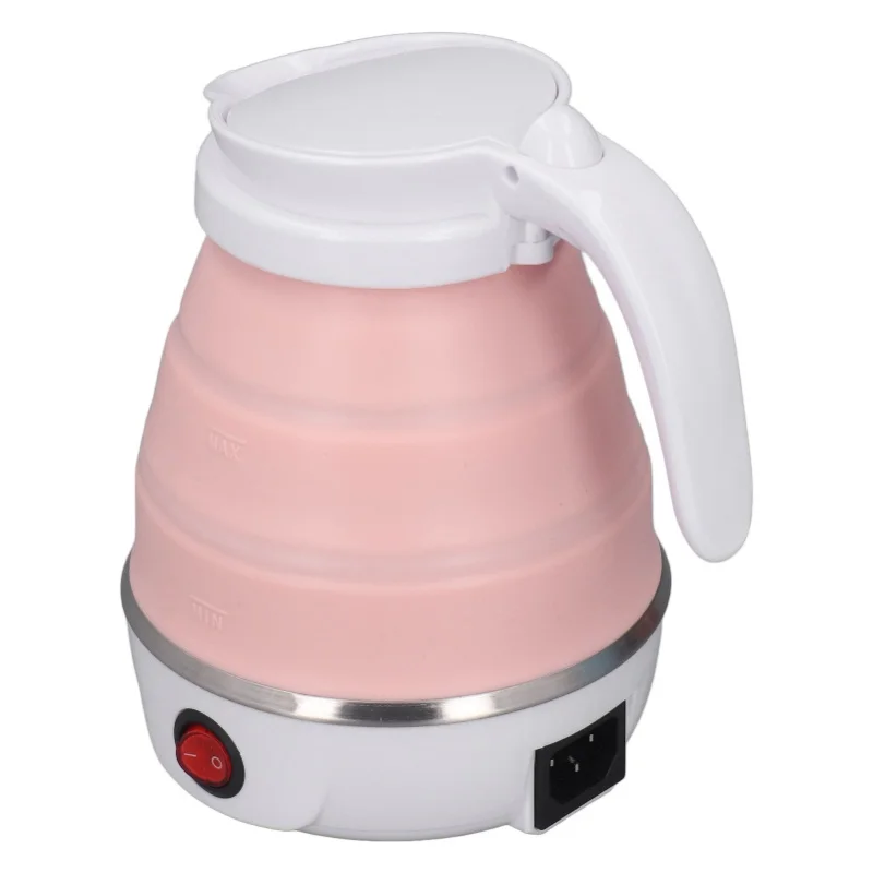 Portable Foldable Electric Kettle Travel Foldable Electric Kettle Collapsible Water Boiler With Detachable Power Cord