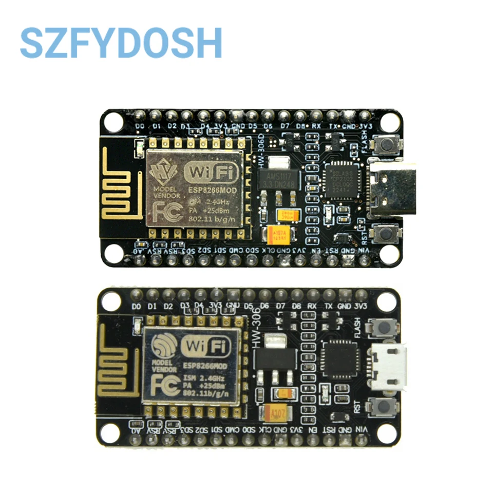 Wireless Module NodeMCU CP2102/CH9102X NodeMCU Lua V3 Board based ESP8266 MICRO TYPE-C WIFI IOT Internet of Development Board