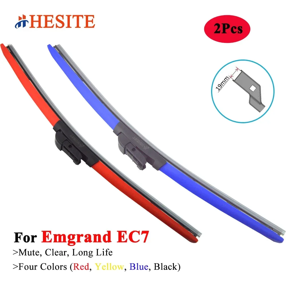 HESITE Colorful Hybrid Wiper Blades For Geely Emgrand EC7 IMPERIAL Saloon Hatchback 2014 2015 2016 2017 2018 2019 2020 2021 2022