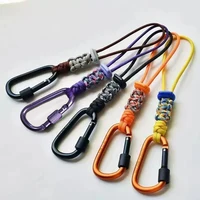 Outdoor Umbrella Cord Water Bottle Hanger Buckle Woven Water Bottle Hanger Lanyard Outdloor Hiking Camping Backpack Hook Clip 5
