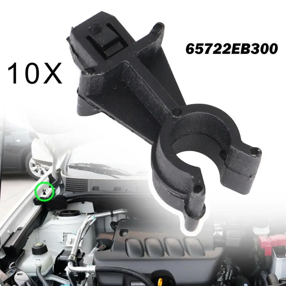 Durable Car Parts Holder Black Retainer Prod Rod Clamp Hood Bonnet Support Clip 65722EB300 For Nissan Qashqai Pathfinder Navara