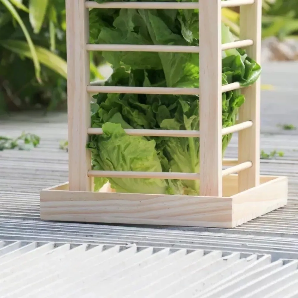 Pet Grass Rack Wood…