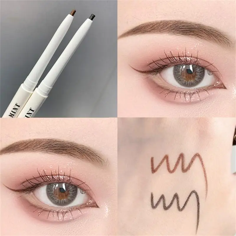 Eyeliner liquido impermeabile sottile Eyeliner liscio ad asciugatura rapida Eyeliner a lunga durata penna per ciglia di colore schiarente trucco per gli occhi coreano