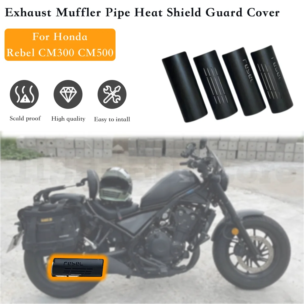 Exhaust Muffler Pipe Heat Shield Guard Cover CMX500 CMX300 Motorcycle accessories For Honda Rebel CM300 CM500