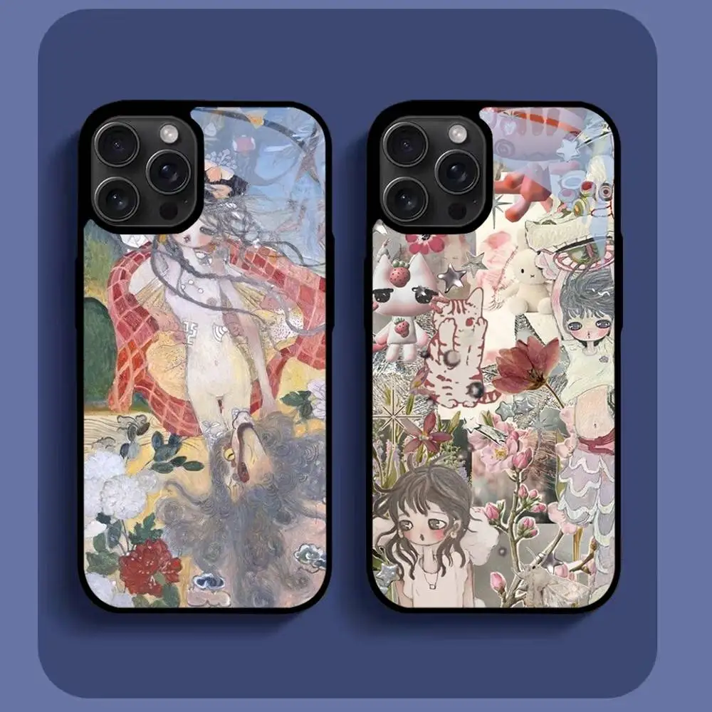 

Ayia Takano Phone Case For IPhone16 15 14 13 12 11 Pro Xs Max Mini XR X 7 8 Plus Luxury Mirror Hard Funda