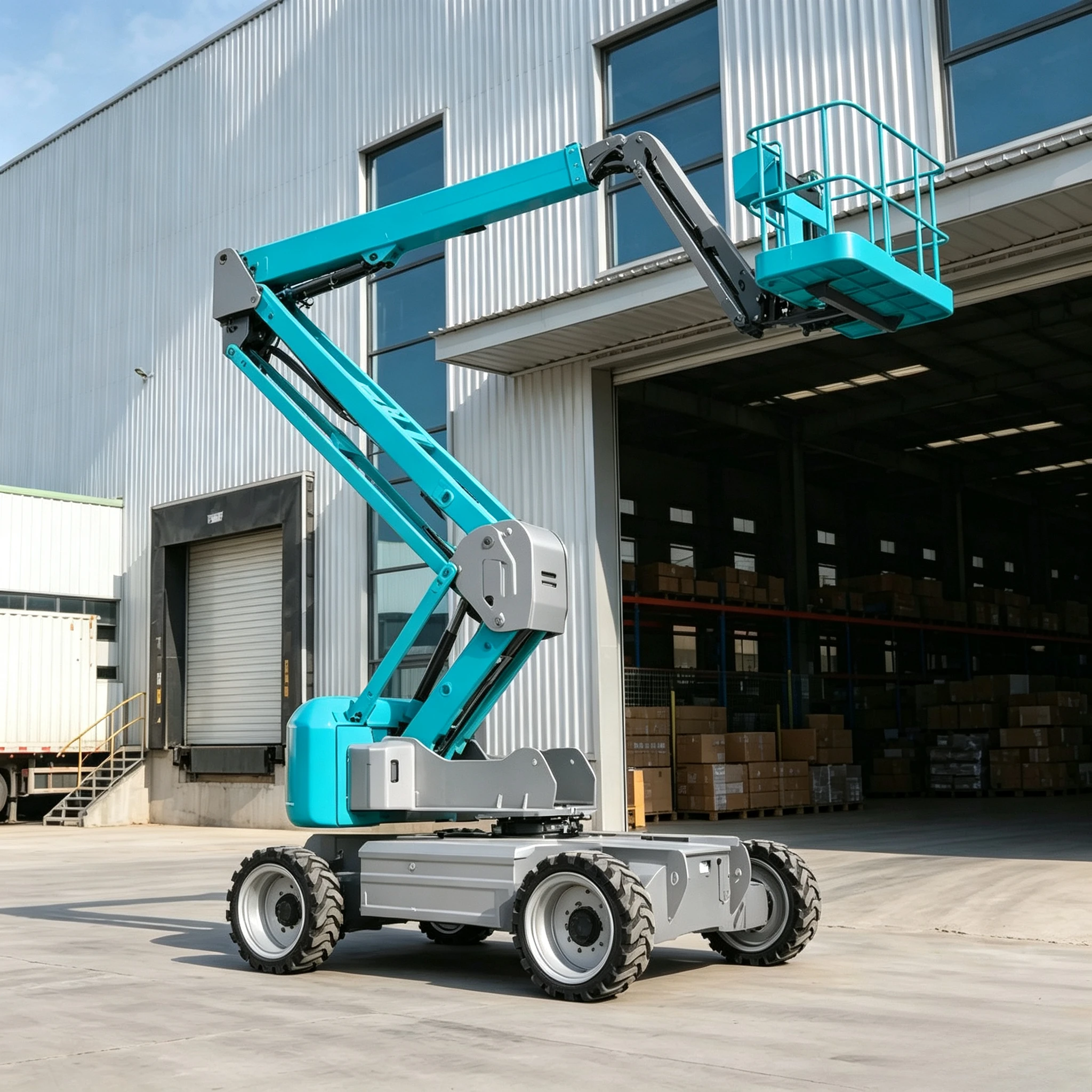 16m Articulating Boom Lift Aerial Work Platform Self Propelled Hydraulic Man Lift Construction Equipment Customized