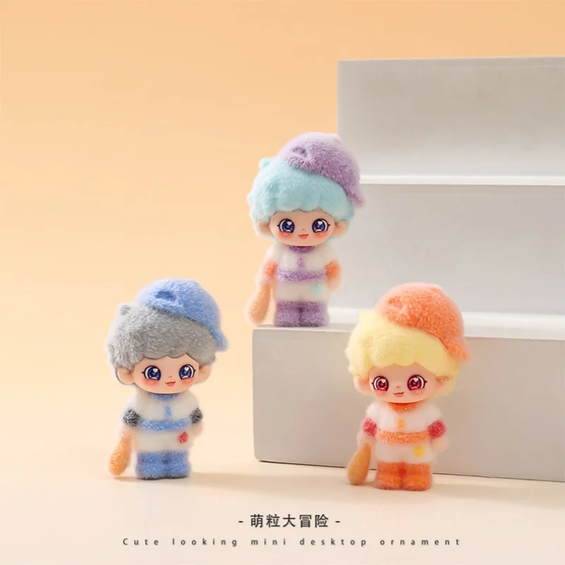 Cute Plush Dot Flocked Baseball Jacket Blind Box Accessories, Trendy Toys, Blind Boxes, Blind Bags, Keychains, Desktop Gifts view 4