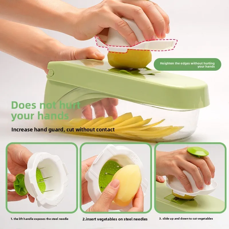 Multifunctional grater for cutting vegetables, potato slicer, shredder