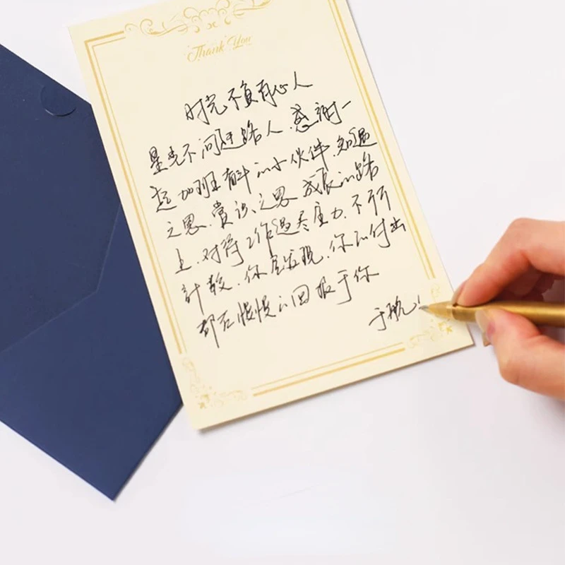 10PCS Thanksgiving High-end Simple Greeting Card Premium Sense Creative Business Meeting Birthday Greeting Card Invitation