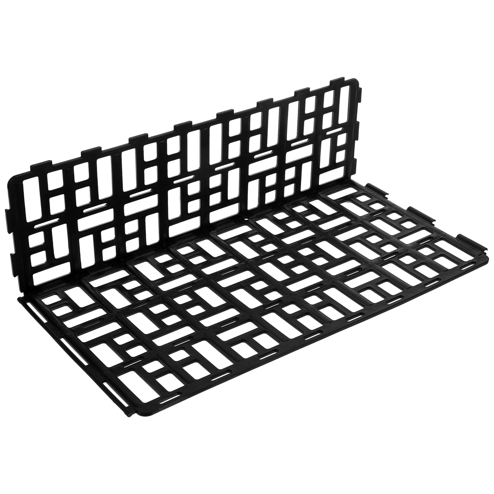 

Fruit Vegetable Classification Partition 37x12x19cm Black Plastic Guardrail Display Rack Baffle Fence Supermarket Supply