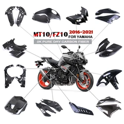 Motorcycle Accessories Fender Fuel Tank Guard Side Panel Fairing Kit 3K Dry Carbon Fiber For Yamaha FZ10 MT10 2016-2021 2020