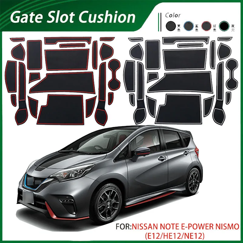 Suitable for Nissan NOTE door slot pad non-slip pad NOTE car interior modification armrest storage slot pad decoration