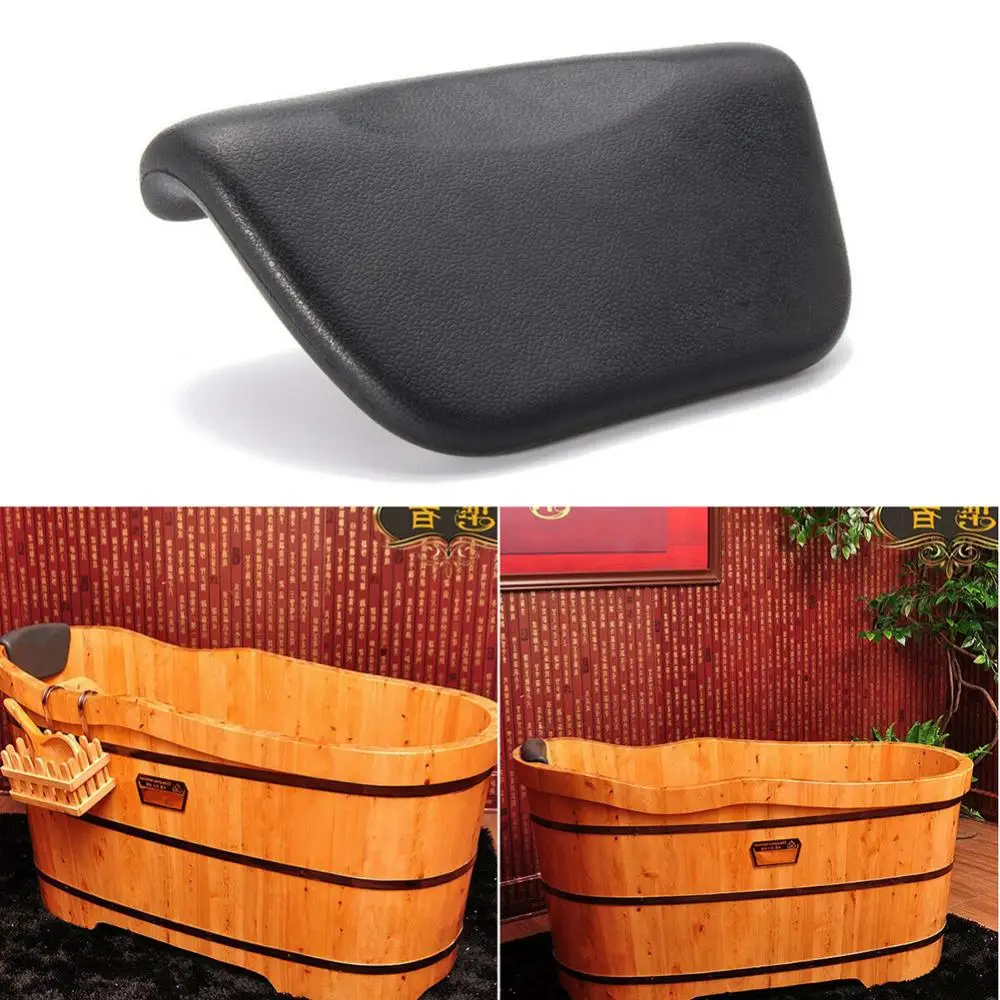 Non-slip Faux Leather SPA Bath Pillow Waterproof Thickened Bath Tub Neck Back Support Headrest Pillows Barber Shop Cushion Pad