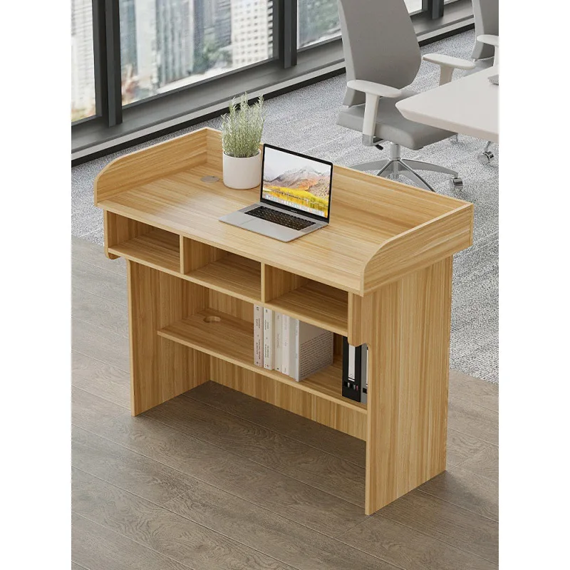 Podium, podium, school podium, conference room, host desk, podium table, training lecture table, classroom teacher desk