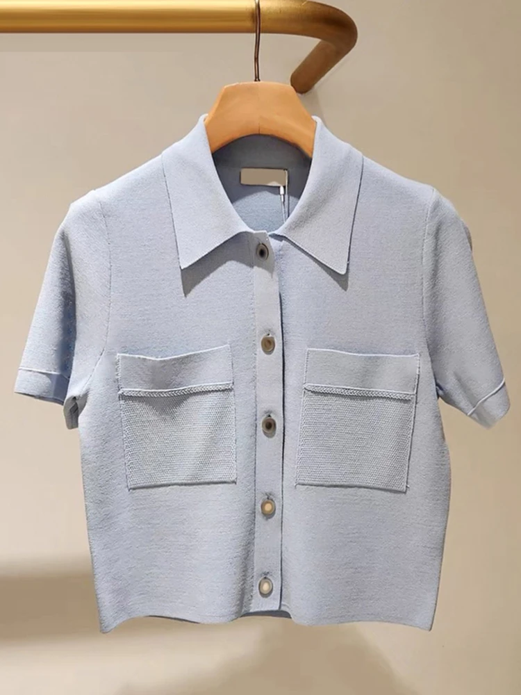 S Home Nan You Cardigan aperto lavorato a maglia casual estivo da donna di fascia alta Top versatile Sli Commute Sle ort Sve