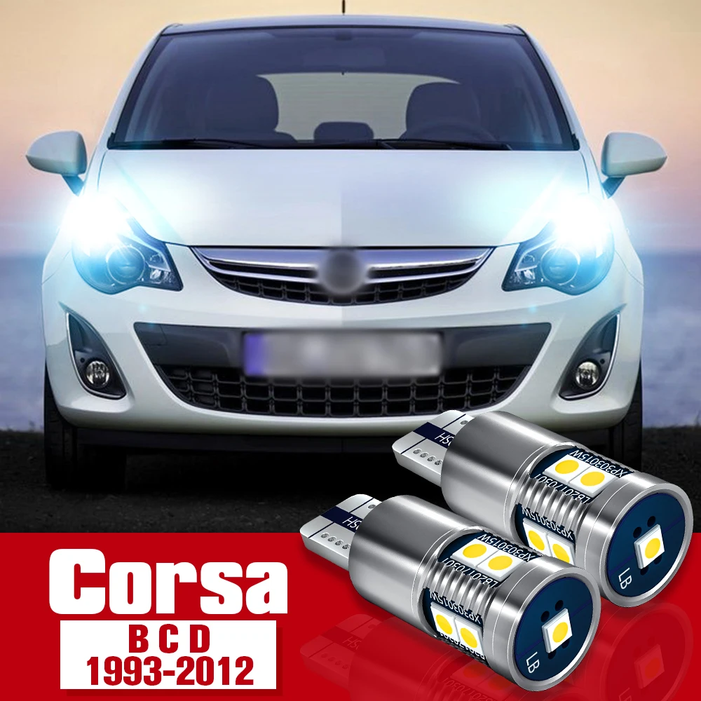 

2x LED Accessories Parking Light Bulb Clearance Lamp For Opel Corsa B C D 1993-2012 2003 2004 2005 2006 2007 2008 2009 2010 2011