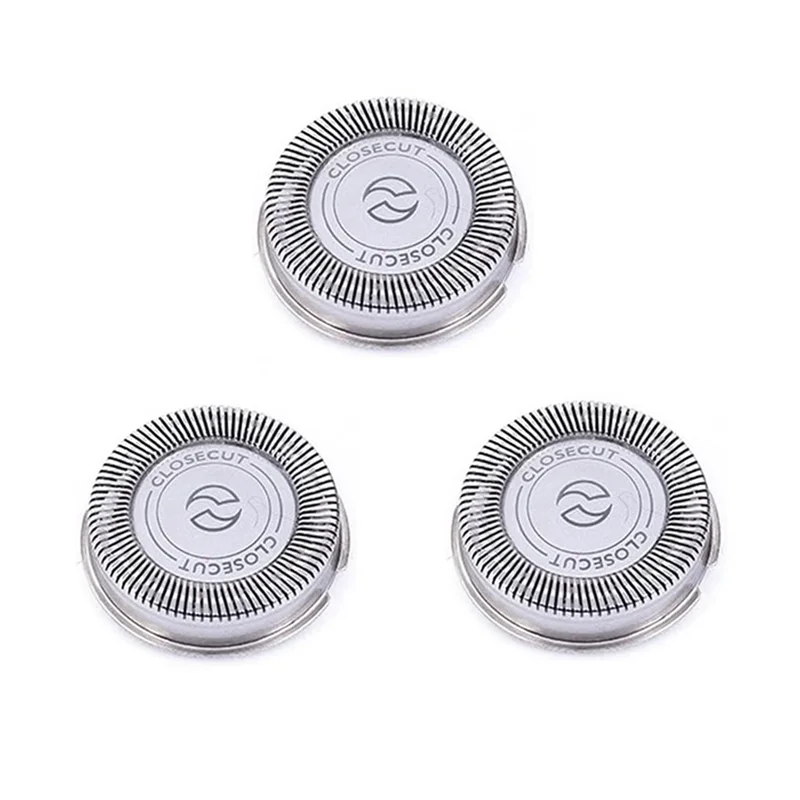 B66C 3Pack SH30 Replacement Heads for Philips Norelco Shaver Series 3000, 2000, 1000 and S738, with Durable Sharp Blades