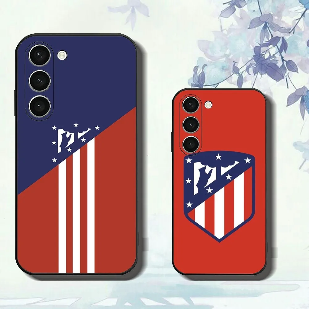 Football A-atletico M-madrid Phone Case For Samsung Galaxy A52 A12 A51 S21 Edge S22ULTRA S23 S20LITE Plus Ultra Black Cover