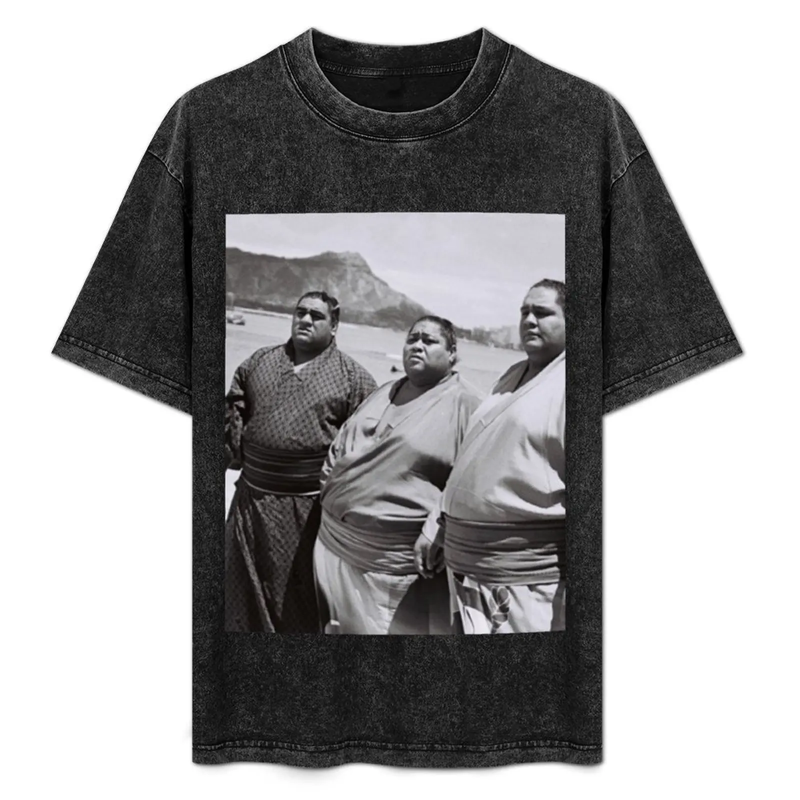 

Sumo Legends Musashimaru, Konishiki and Akebono in Oahu T-Shirt sublime plus sizes Men's cotton t-shirt