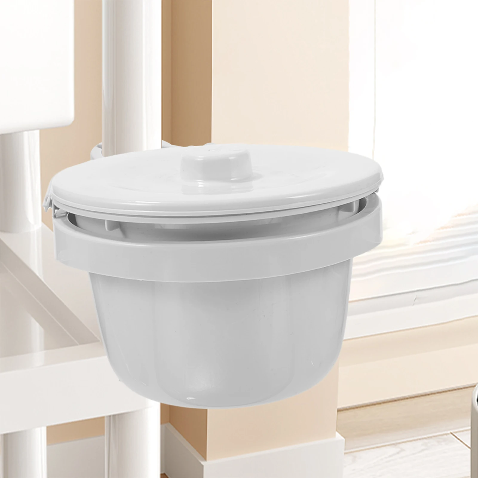 

Hanging Waste Container With Fixed Ring Thickened Garbage Bin For Salon Kitchen Trash Can Cart Storage Box