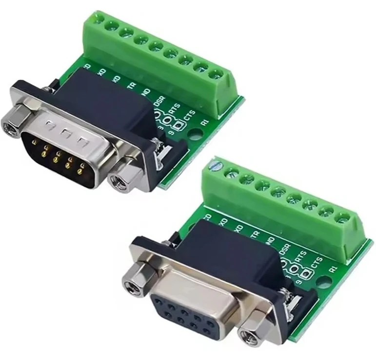 1 RS232 المسلسل إلى محطة أنثى ذكر محول موصل تحويل مجلس DIY9 دبوس موصل لحام DB9