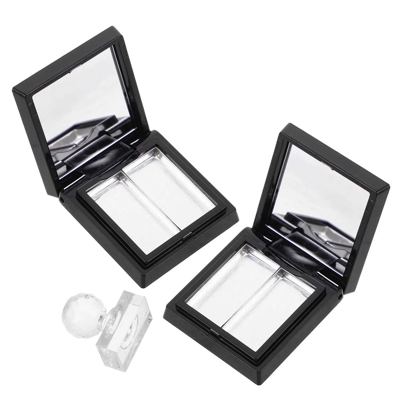 1 set trucco 18 griglia custodia fai da te per ombretto rossetto in polvere contenitore riutilizzabile da viaggio kit di archiviazione multifunzionale