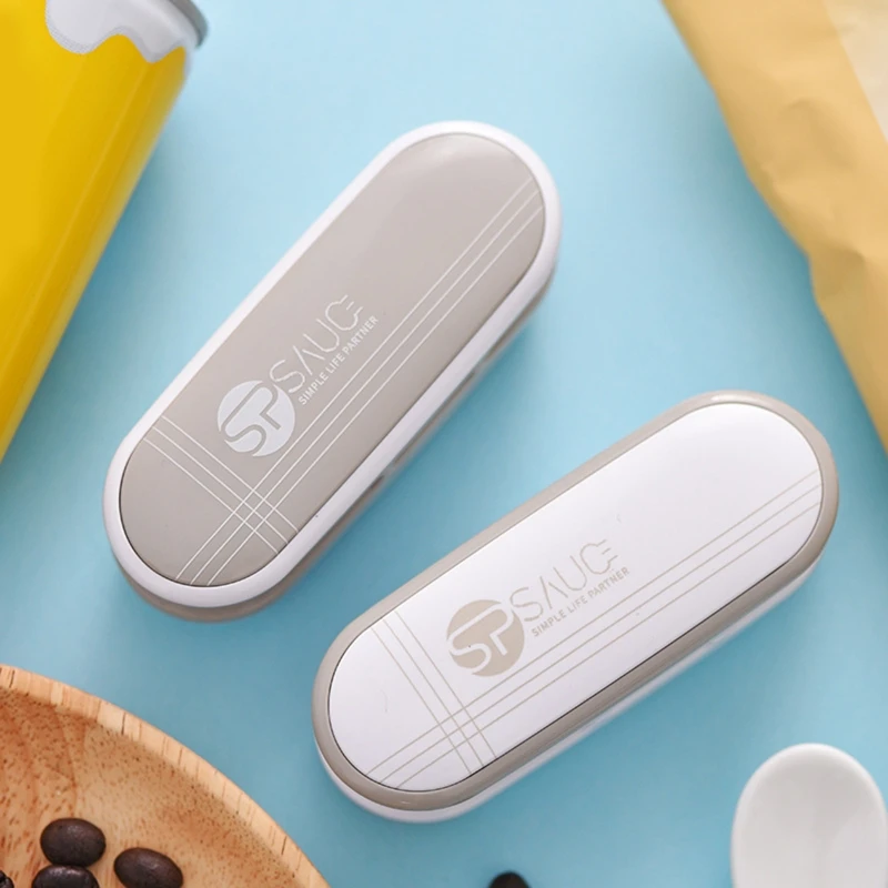 Mini máquina de sellado a presión de mano, sellado de impulso fácil de llevar, embalaje de impulso, sellador de bolsas de polietileno de plástico, ventiladores de Clip para el hogar