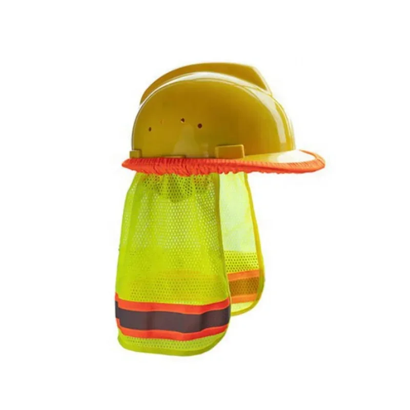 New Summer Sun Shade Safety Hard Hat Neck Shield Helmets Reflective Stripe Useful Head Protection Cap For Outdoor Work Supplies