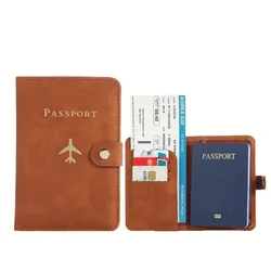 PU Passport Holder Bag for International Travel with ID Credit Air Ticket Slot Pocket Passport Cover Case Protector Sleeve