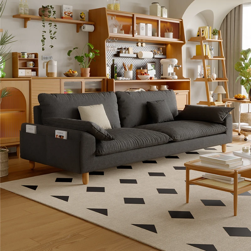 Sofás modernos y sencillos para sala De estar, sofás nórdicos Vintage minimalistas a la moda, muebles interiores silenciosos para sala De estar