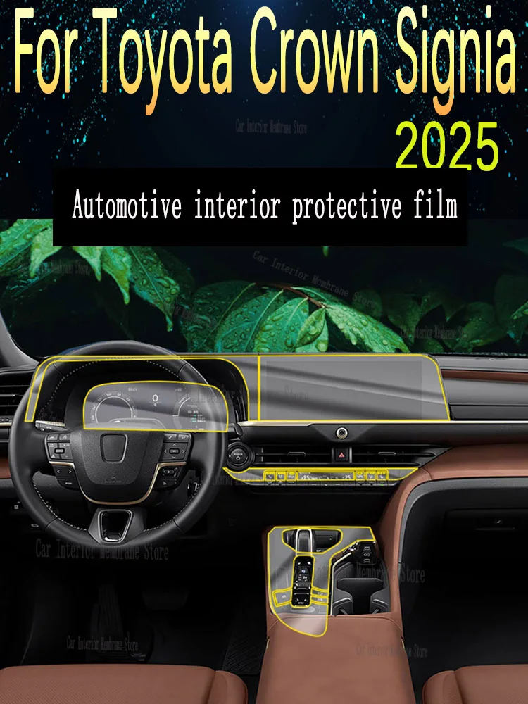 

For Toyota Crown Signia (2025) Car Interior Center Console Transparent TPU Protective Film Anti-scratch Repair Film