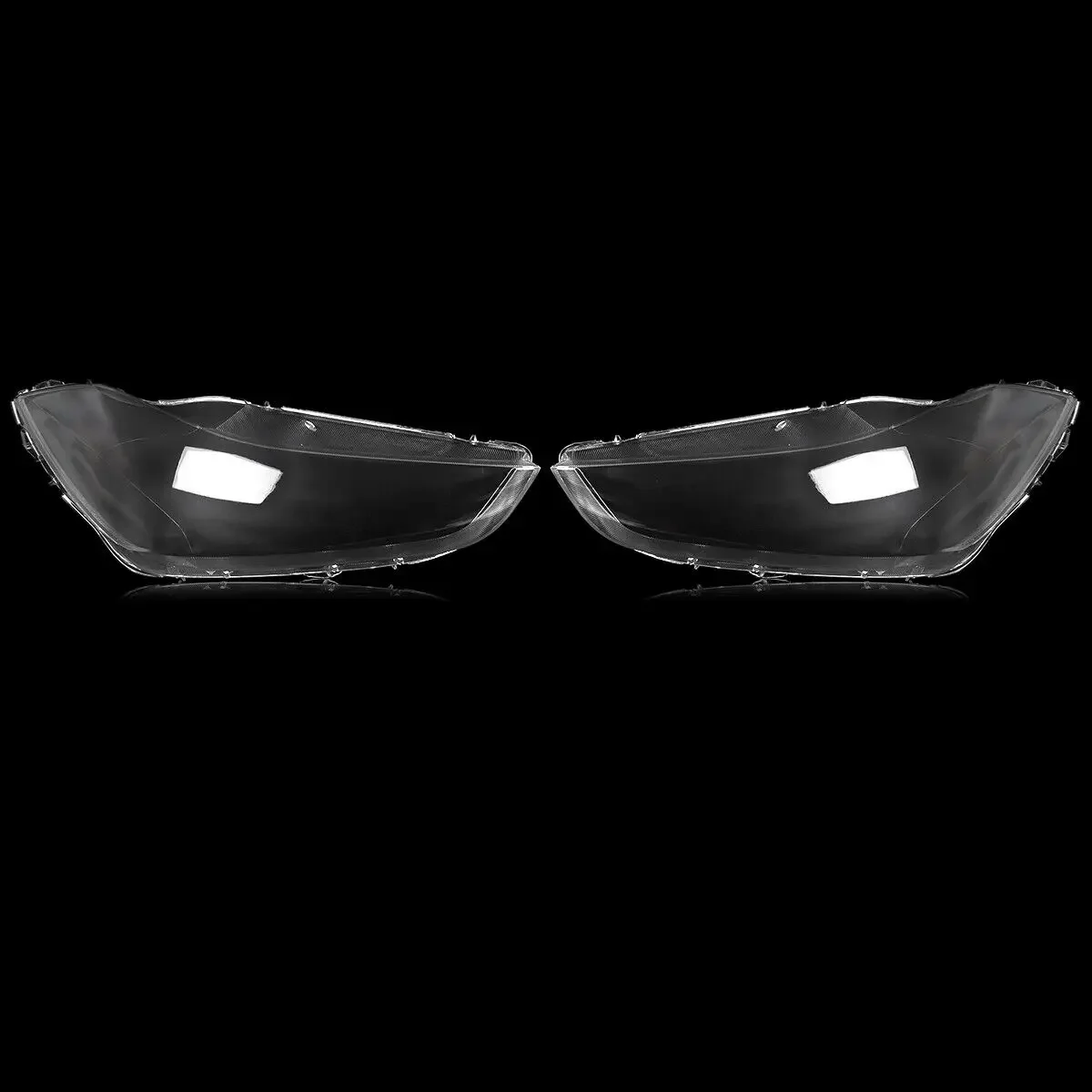 Pair Clear Car Headlight Headlamp Shell Lens Cover For Maserati Ghibli 2014-2019