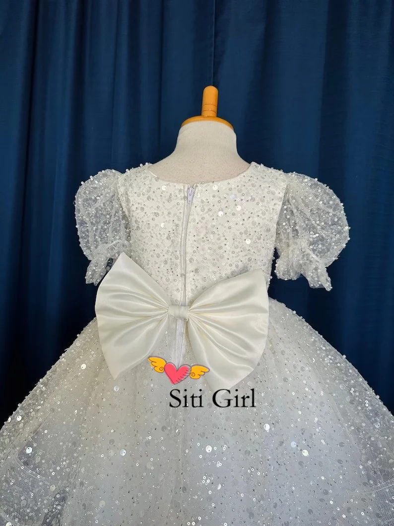 

Birthday Girl Dress Flower Girl Dress Sparkling Prom Gown Tutu Tulle Puffy Dress Princess Dress Special Occasion Toddler Dress