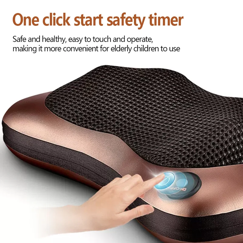 Massage Pillow Shiatsu 3 speed Head Relax Electric Shoul Back Neck waist body electric multifunctional Massage pillow cushion