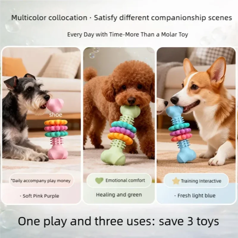 Durable TPR Dog Chew Toy Bone  - đánh giá và giá Teeth Cleaning Dog Chew Bone