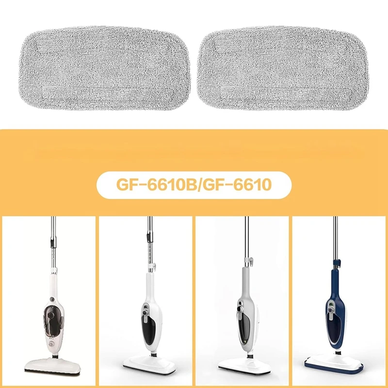 Gorfantyスチームモップ用の洗えるモップパッド、交換用アクセサリー、4パック、GF-6610