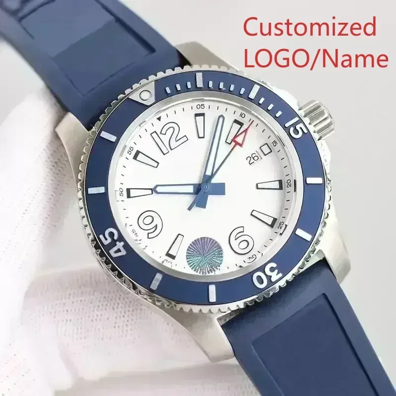 A11 Store Customized Watch  Mens Watches Black Blue Luminous Stainless Steel Rotating Bezel Automatic Mechanical Rubber view 2