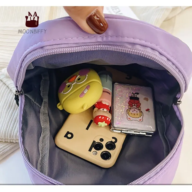 Fashion Nylon Mini Backpack Women Small Travel Bagpack Korea Style School Bag for Teenager Girls Back Pack for Woman