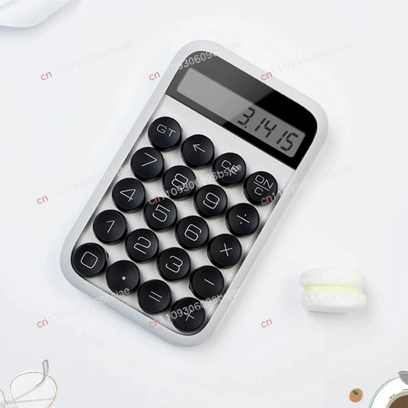 Jelly bean calculator, dots, mechanical buttons, computer, simple and portable office, for students' exams