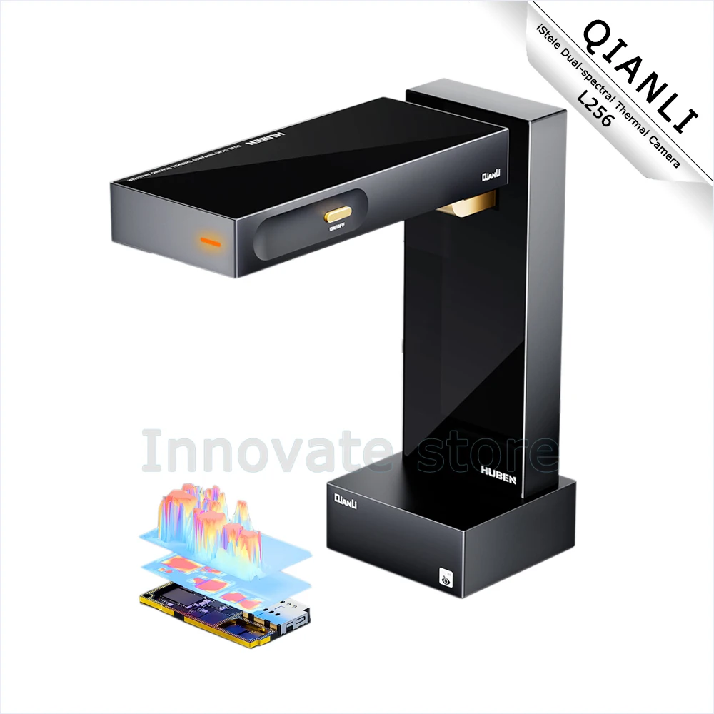 Dual-Spectral Thermal Camera QIANLI L256 Foldable 256x192 Infrared Resolution 400W Visible Light for PCB Leakage Quick Check