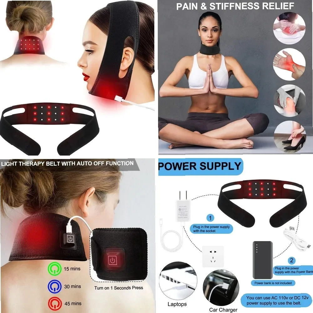Red Light Therapy Facial Device, Anti-Aging Skin Tightening & Rejuvenation Massager